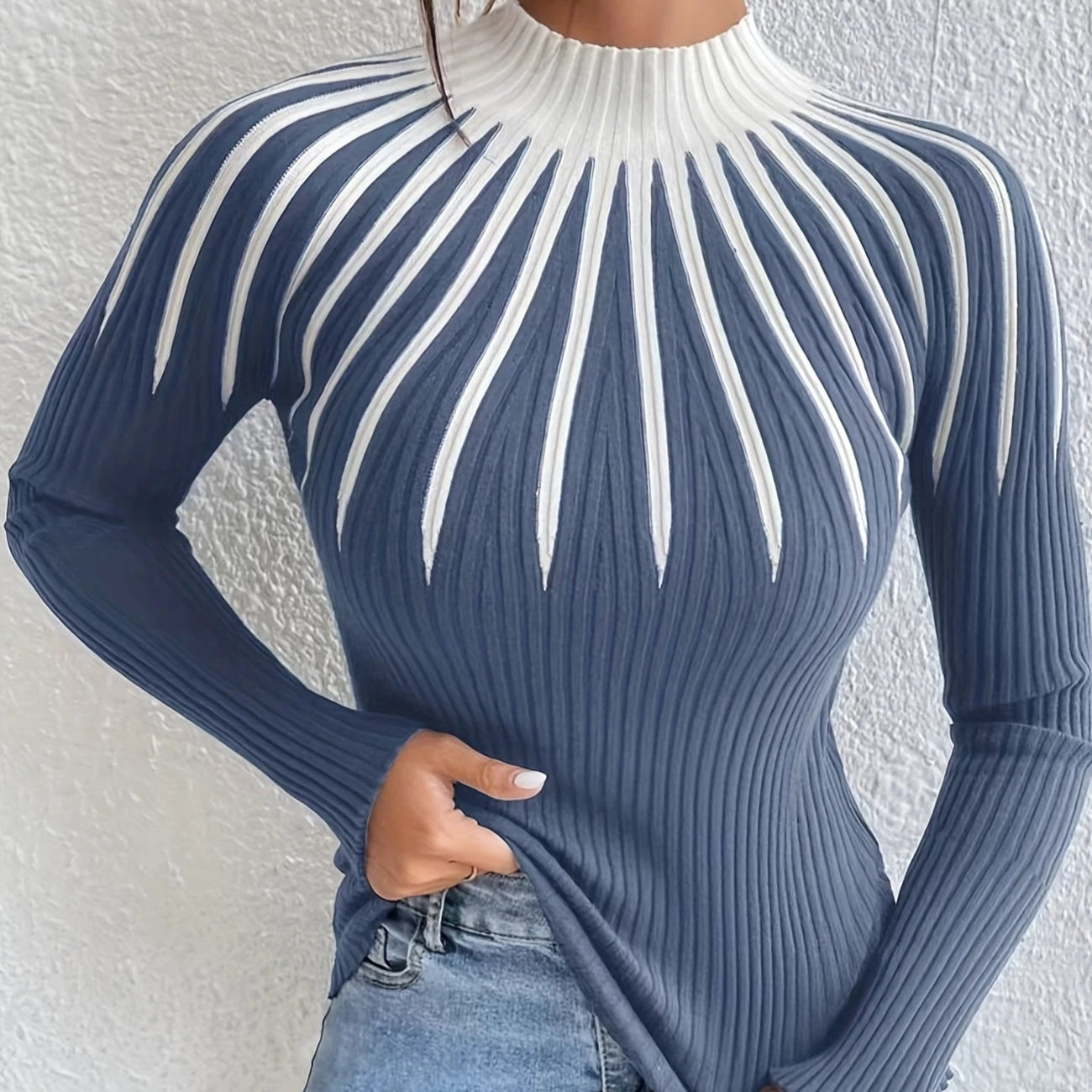 Glory™ | Elegant and versatile ribbed jumper