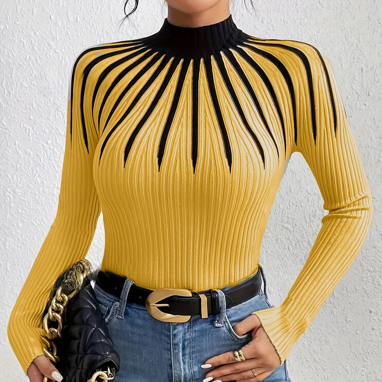 Glory™ | Elegant and versatile ribbed jumper