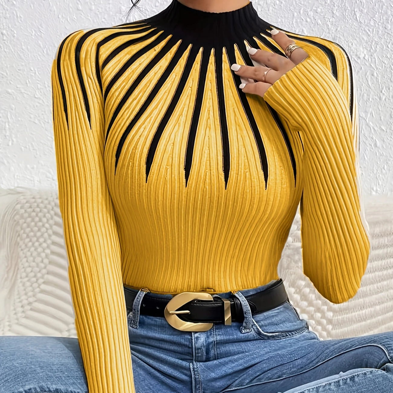 Glory™ | Elegant and versatile ribbed jumper