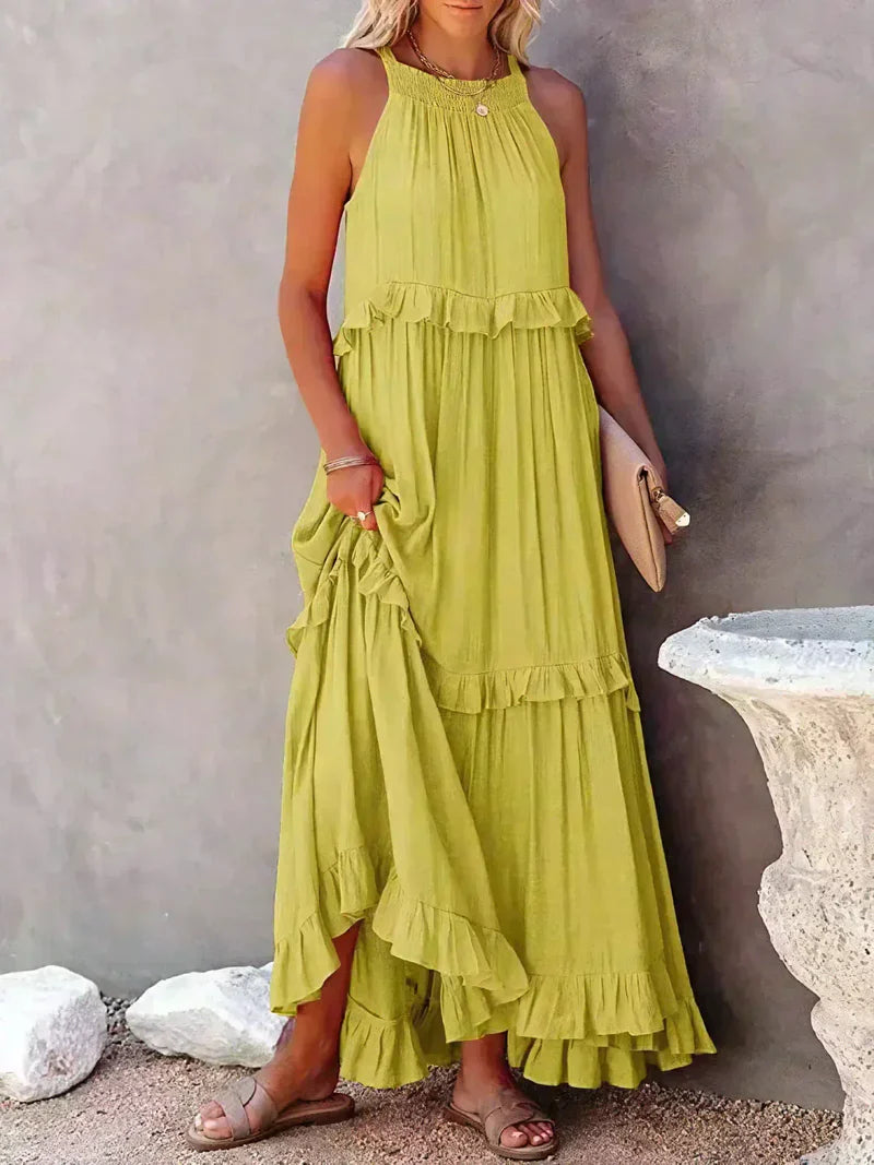 LANDRY™ | Chic Ruffle Trim Sleeveless Dress
