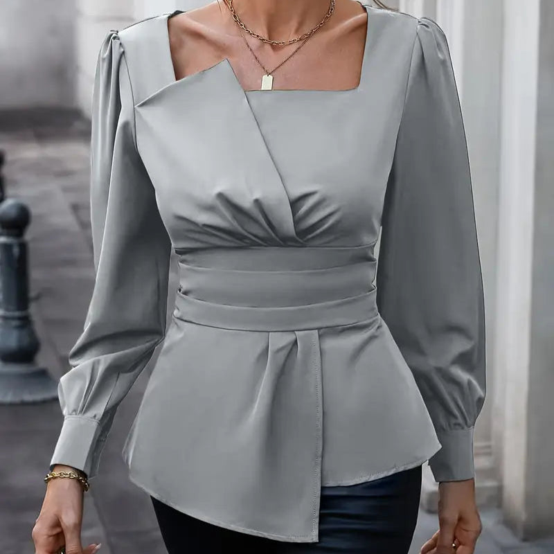 Charlotte™ | Blouse with asymmetrical hem