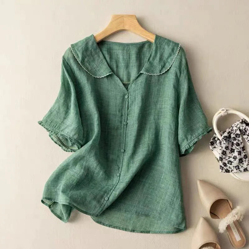 ADÈLE™ | LINEN BLOUSE