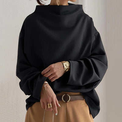 Elly™ | High-Neck Soft Knit Top