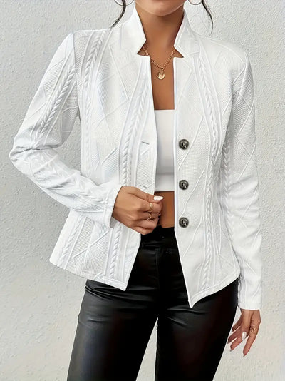 Mars™ | Blazer with embroidery and reverse collar