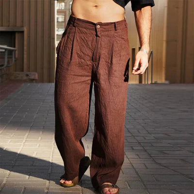 David™ | Wide Leg Linen Trousers