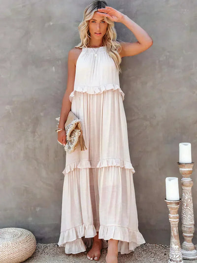 LANDRY™ | Chic Ruffle Trim Sleeveless Dress