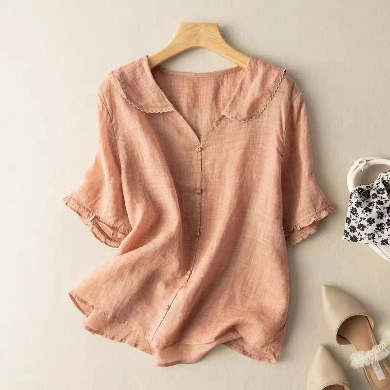 ADÈLE™ | LINEN BLOUSE