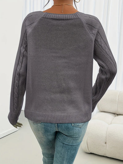 Julia™ | Embroidered jumper with buttons