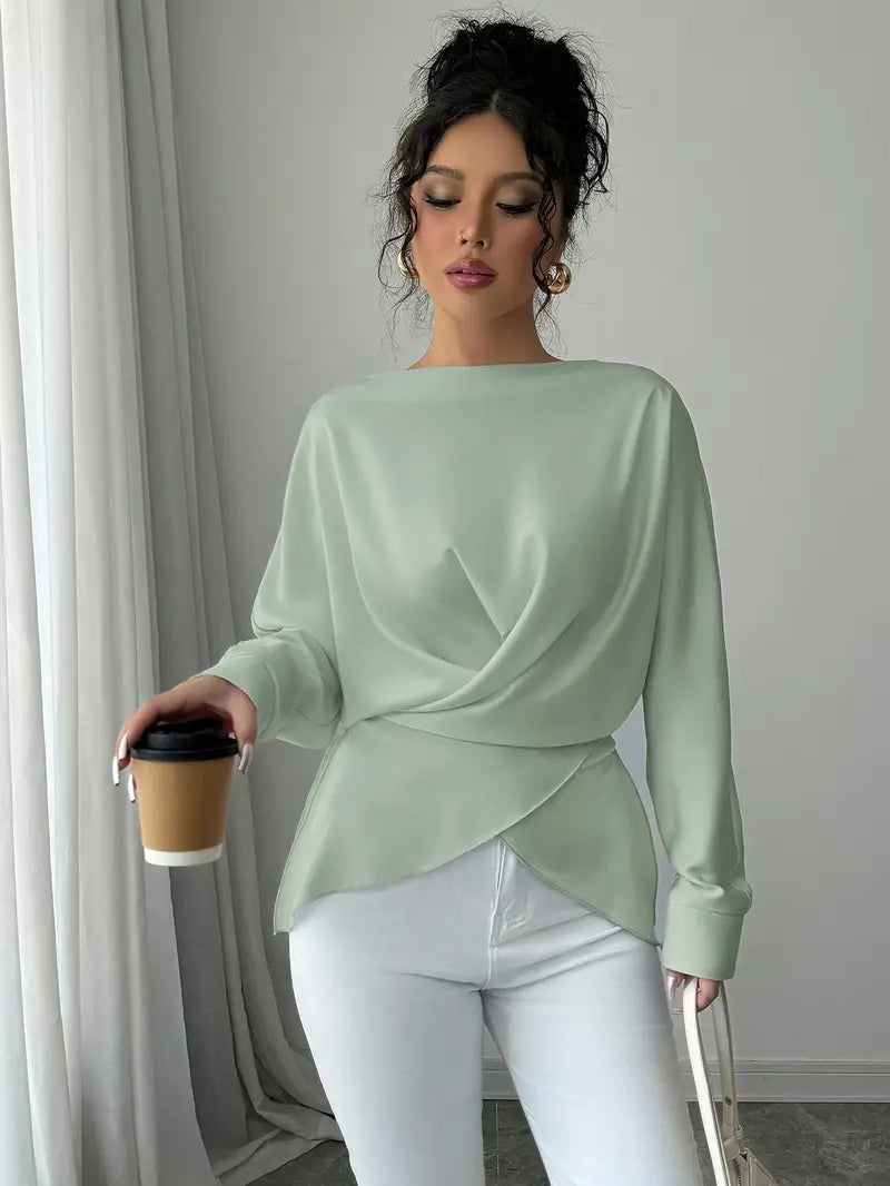 Fai™ | Blouse with Criss-Cross Design