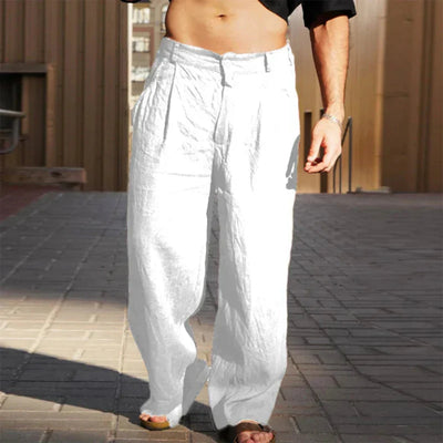 David™ | Wide Leg Linen Trousers