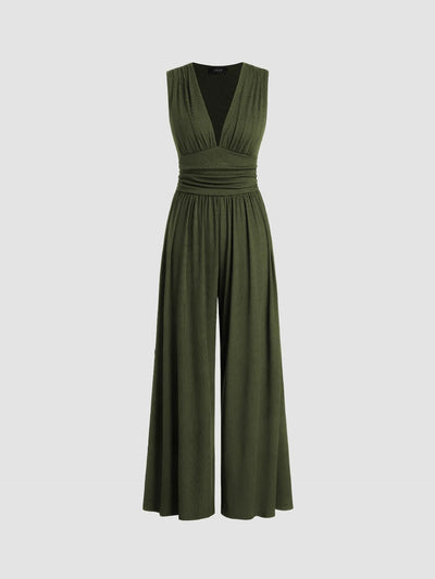 CHARITY™ | Chic Sleeveless Wide-Leg Jumpsuit