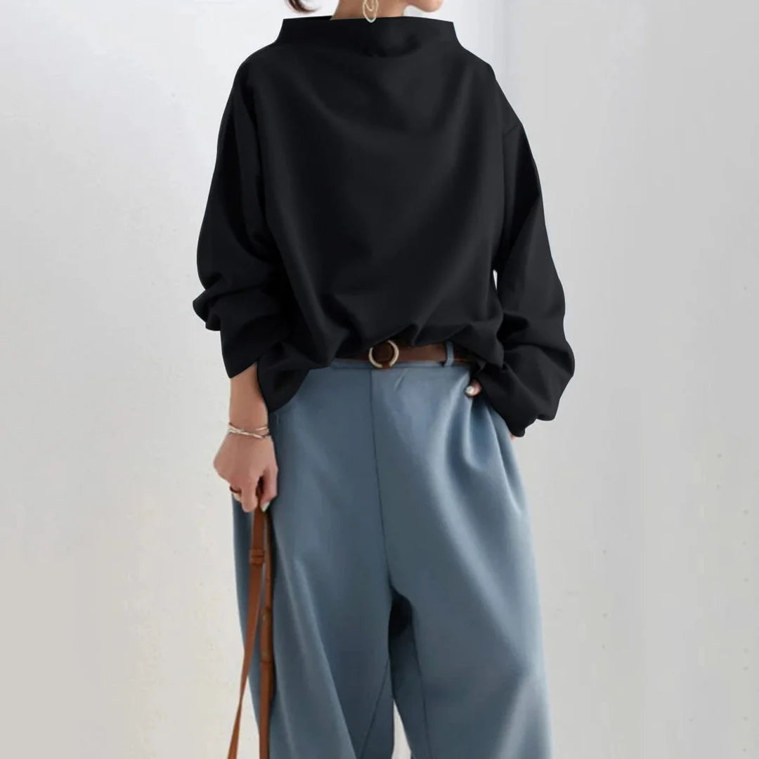 Elly™ | High-Neck Soft Knit Top