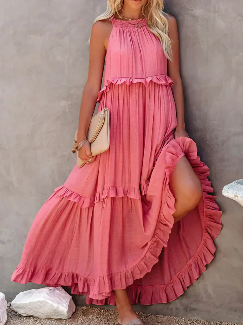 LANDRY™ | Chic Ruffle Trim Sleeveless Dress