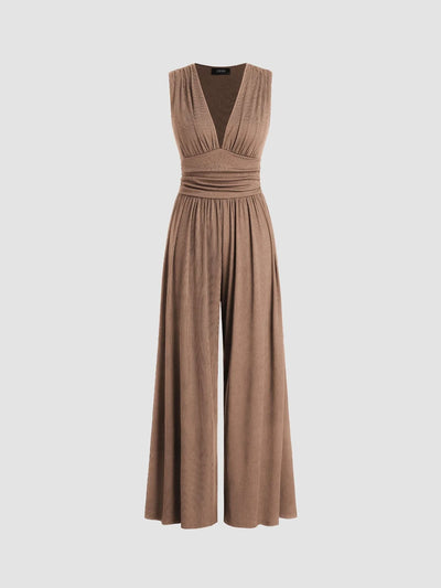 CHARITY™ | Chic Sleeveless Wide-Leg Jumpsuit