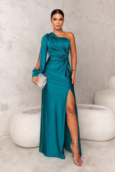 Zarra™ | Elegant One-Shoulder Maxi Dress