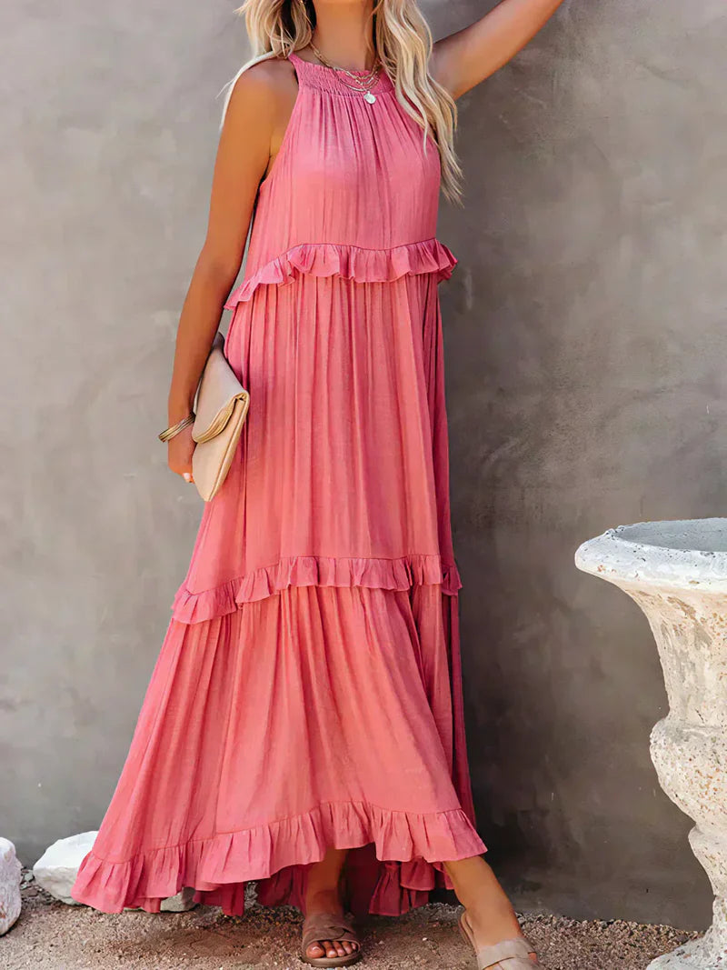 LANDRY™ | Chic Ruffle Trim Sleeveless Dress