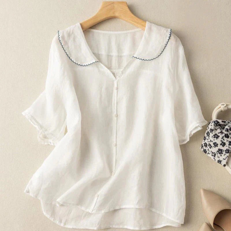 ADÈLE™ | LINEN BLOUSE