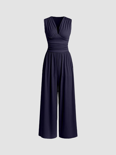CHARITY™ | Chic Sleeveless Wide-Leg Jumpsuit