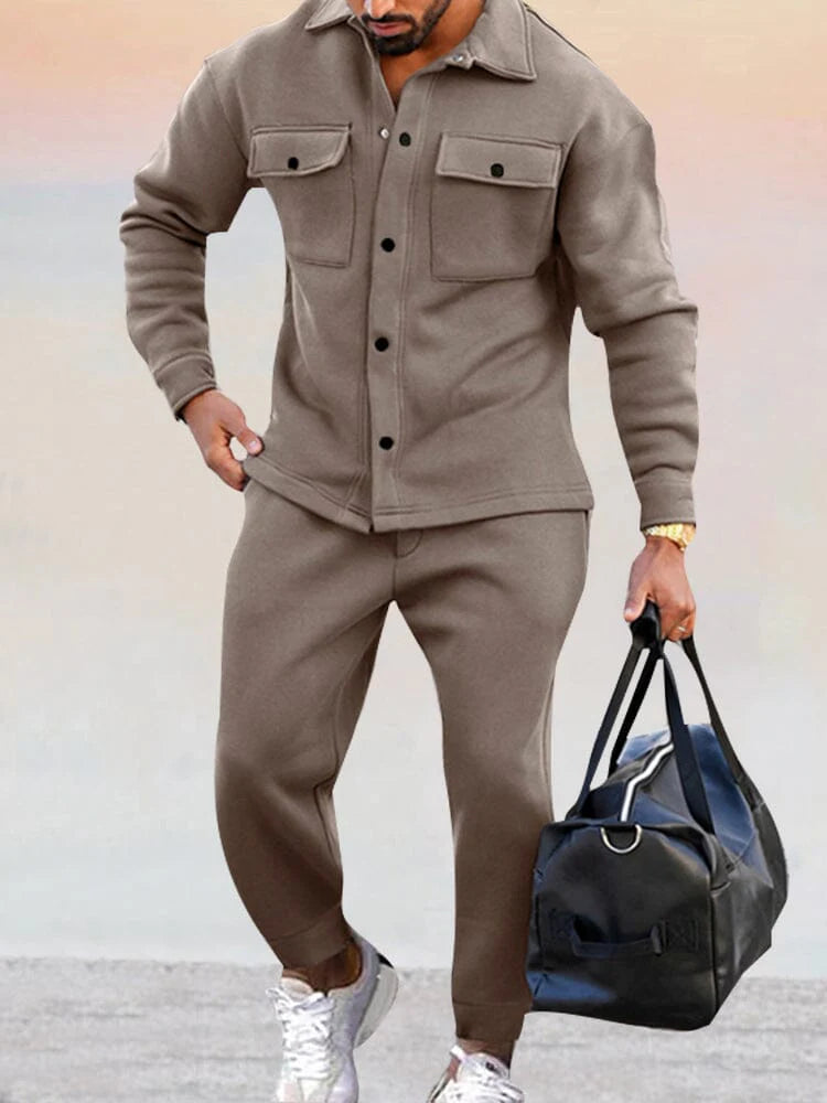 Lukas™ | Solid-coloured two-piece set