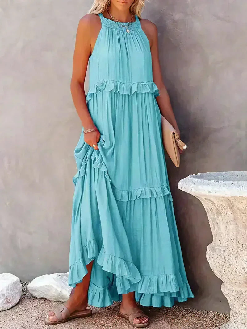 LANDRY™ | Chic Ruffle Trim Sleeveless Dress