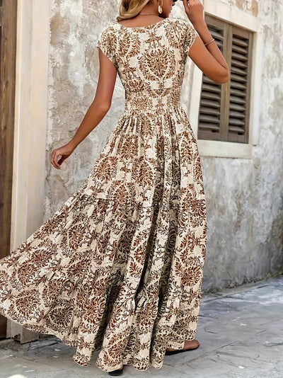 Flam™ | Lightweight and breathable long dress in Positano style, original Italian design