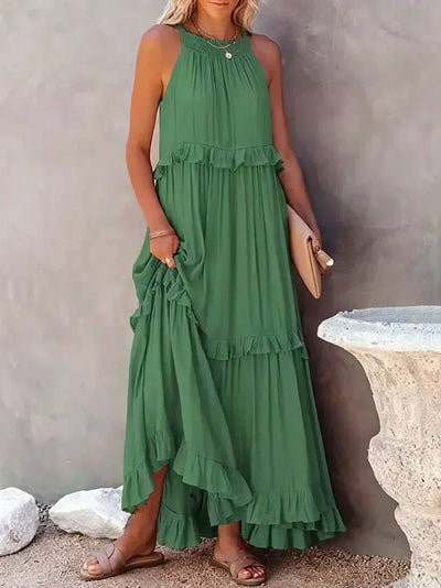 LANDRY™ | Chic Ruffle Trim Sleeveless Dress