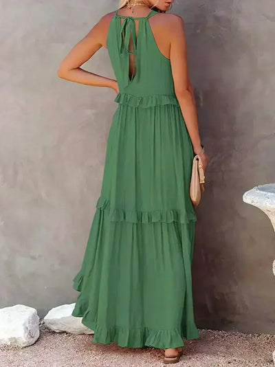 LANDRY™ | Chic Ruffle Trim Sleeveless Dress