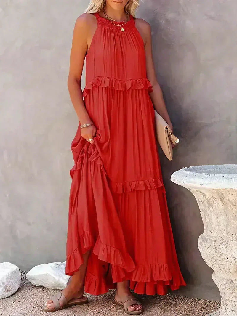 LANDRY™ | Chic Ruffle Trim Sleeveless Dress