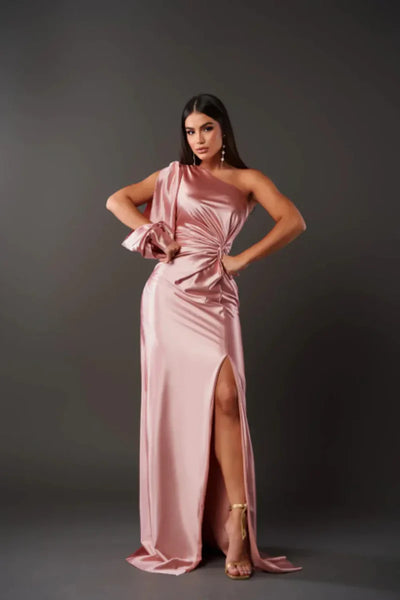 Zarra™ | Elegant One-Shoulder Maxi Dress