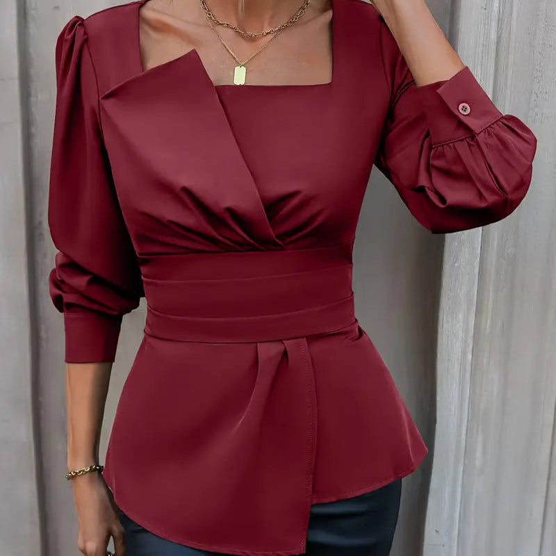 Charlotte™ | Blouse with asymmetrical hem