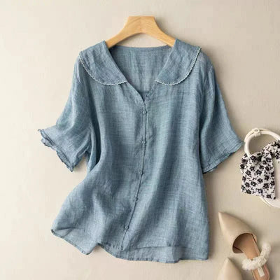 ADÈLE™ | LINEN BLOUSE