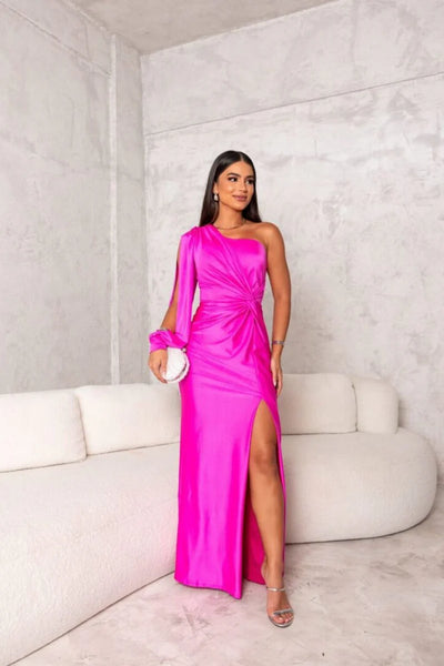 Zarra™ | Elegant One-Shoulder Maxi Dress