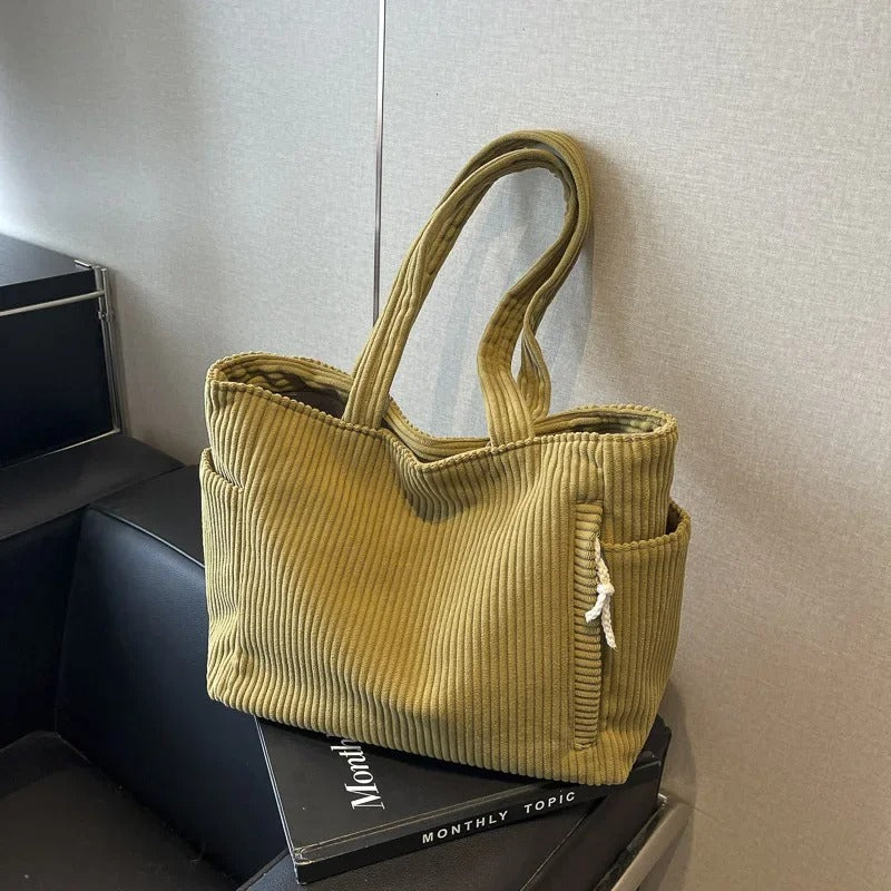 Tilda™ – Ribbed carrier bag with cord detail