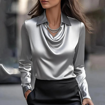 Ilary™ | Shirt with Satin Trim